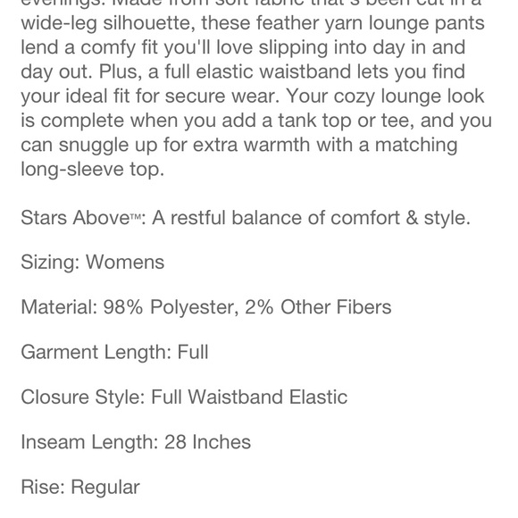 Women's Cozy Feather Yarn Wide Leg Pants -
Stars Abover Charcoal Gray - Picture 4 of 5